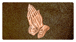 530 DSC700-516-CP-SH-BR Copper Praying Hands Shimmer Brown